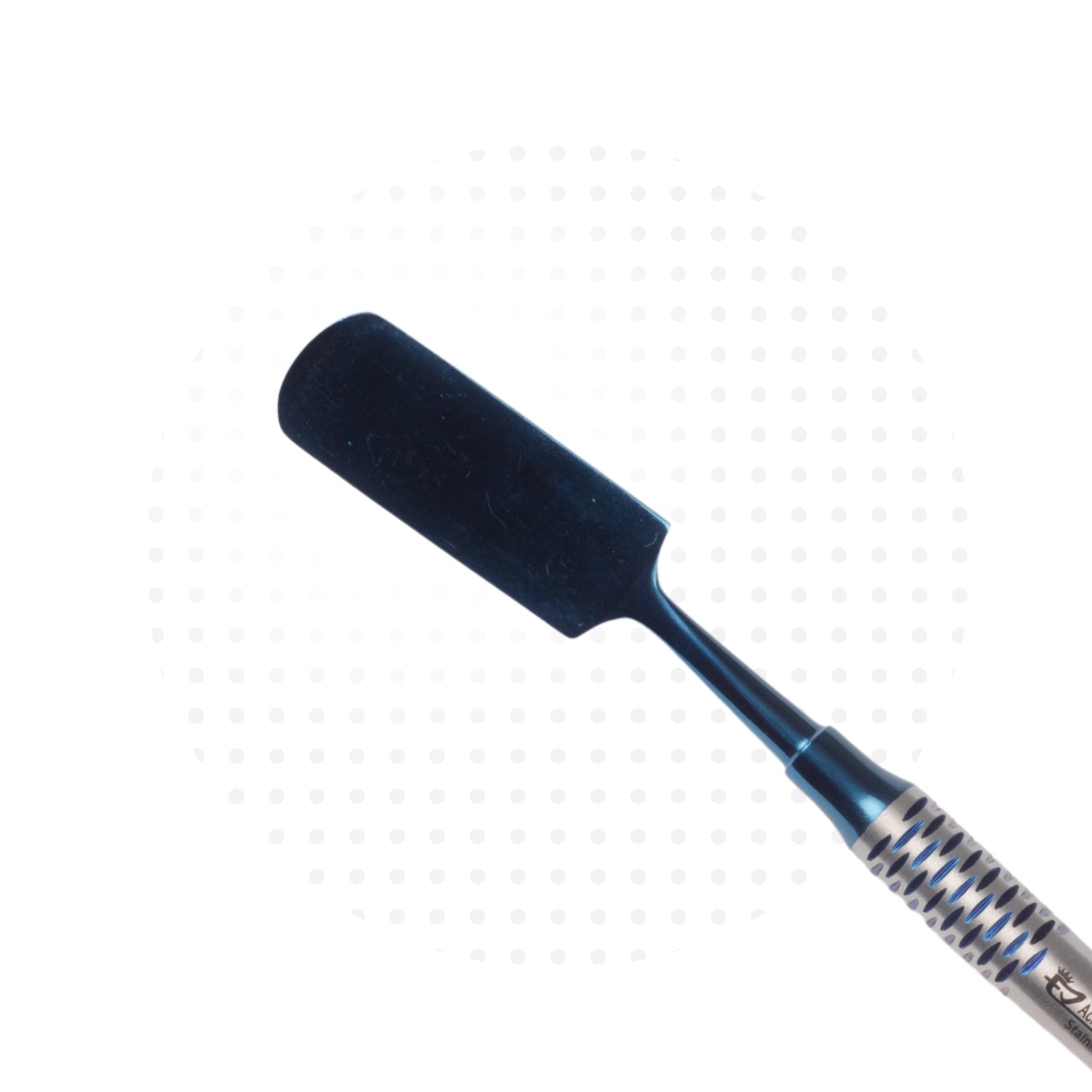 Mixing and Bone Collector Spatula Blue DLC Coated #BMS