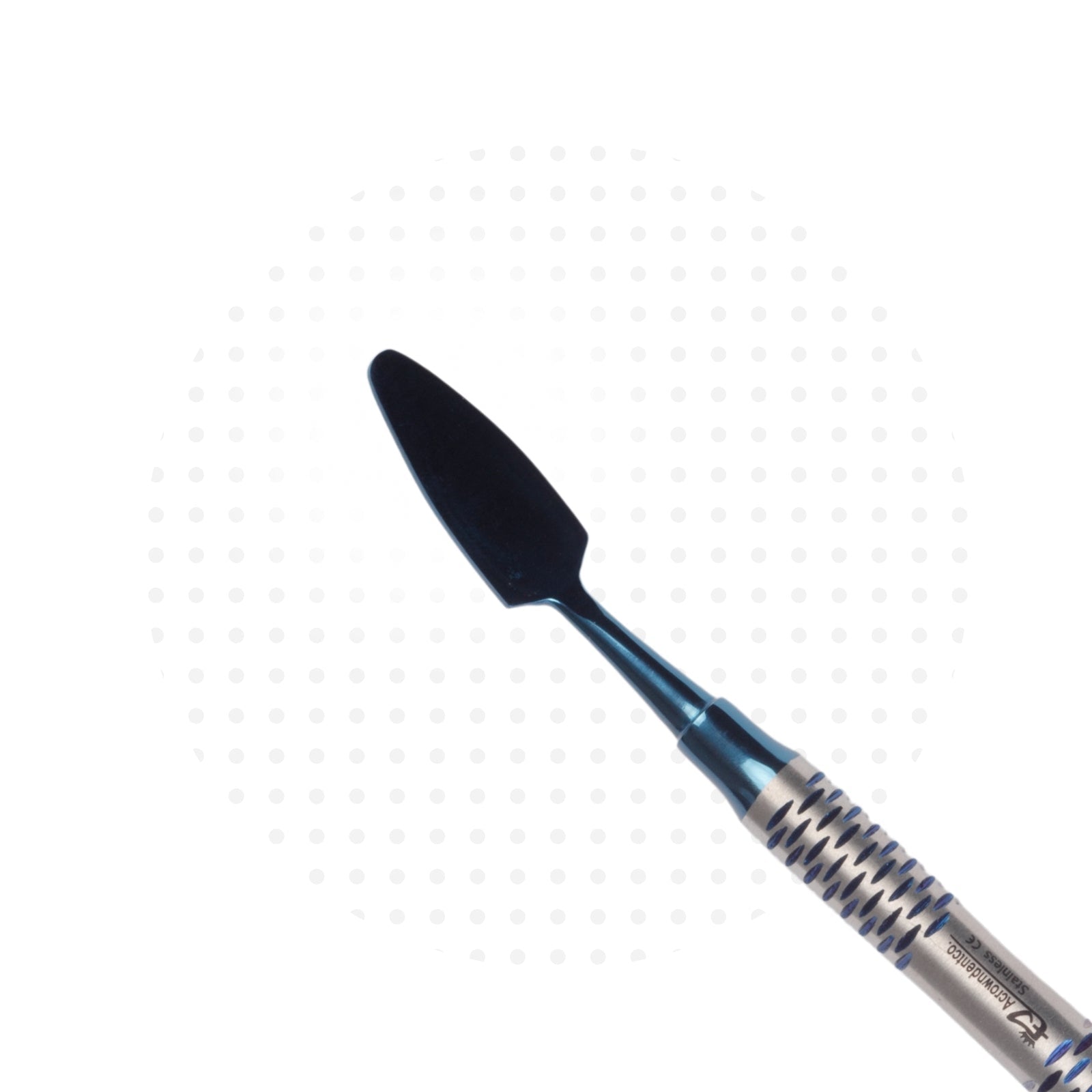 Mixing and Bone Collector Spatula Blue DLC Coated #BMS