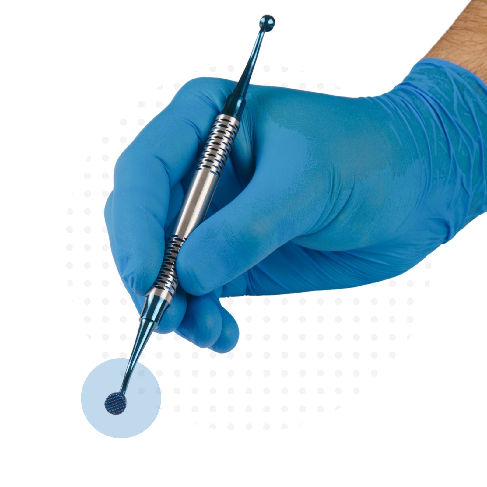 Bone Compactor Blue DLC Coated #BC1 (3mm, 4mm) and #BC2 (6mm, 8mm)