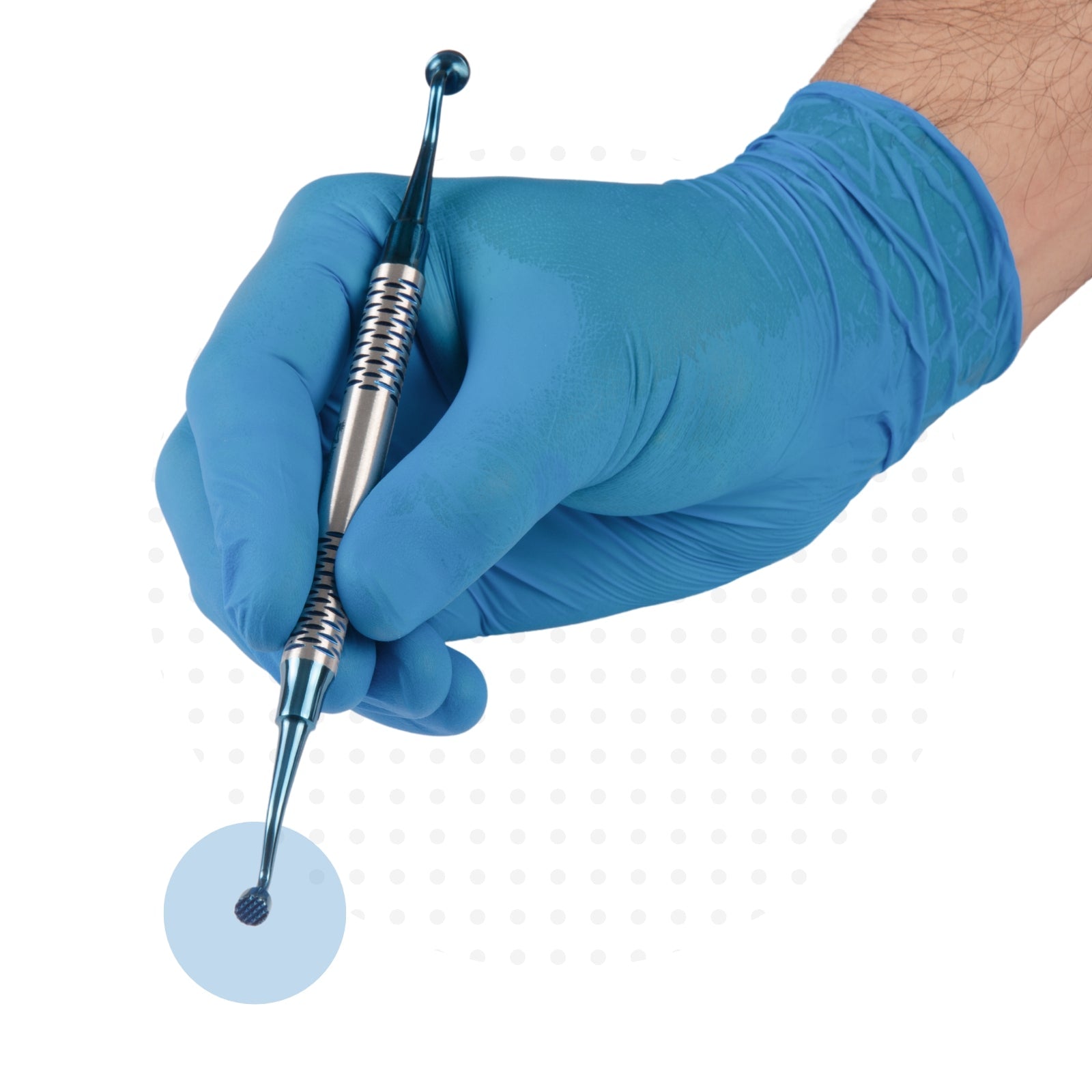 Bone Compactor Blue DLC Coated #BC1 (3mm, 4mm) and #BC2 (6mm, 8mm)