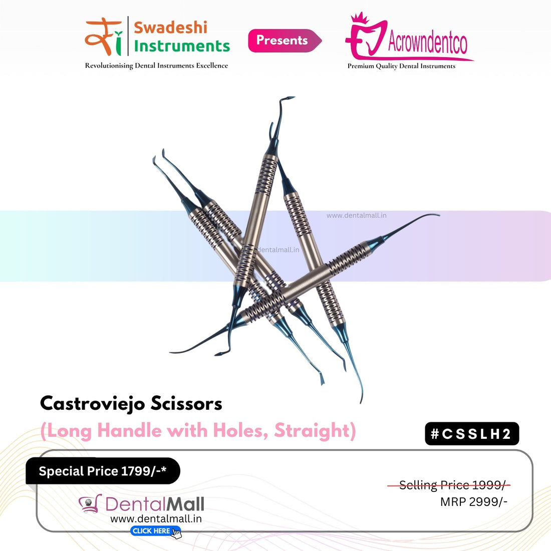 P.K. Thomas Modelling (PKT Carving) Instruments – Blue TiN Coated Premium Hollow Handle Set Of 5 Pcs #PKTK5BCH