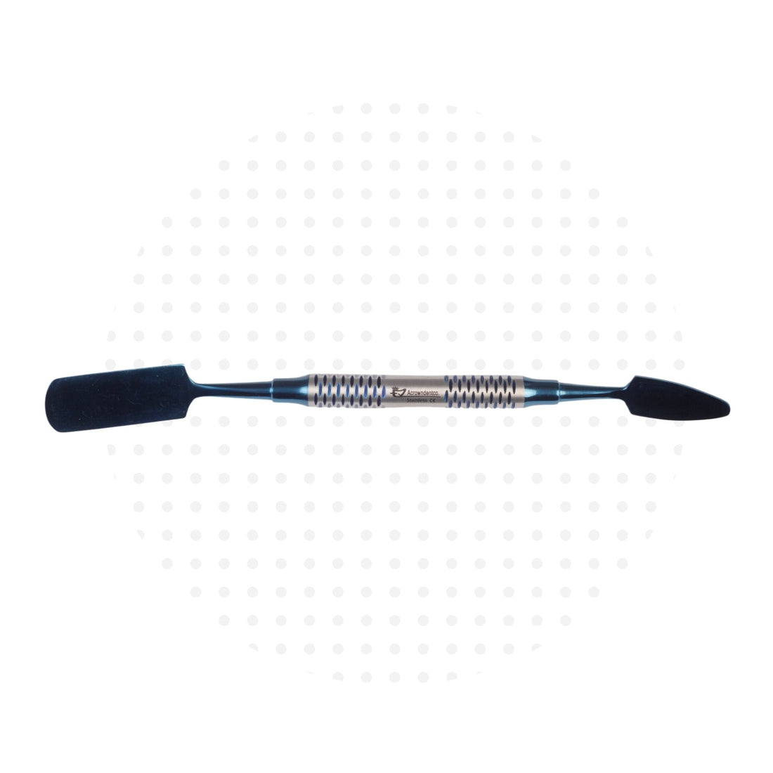 Mixing and Bone Collector Spatula Blue DLC Coated #BMS