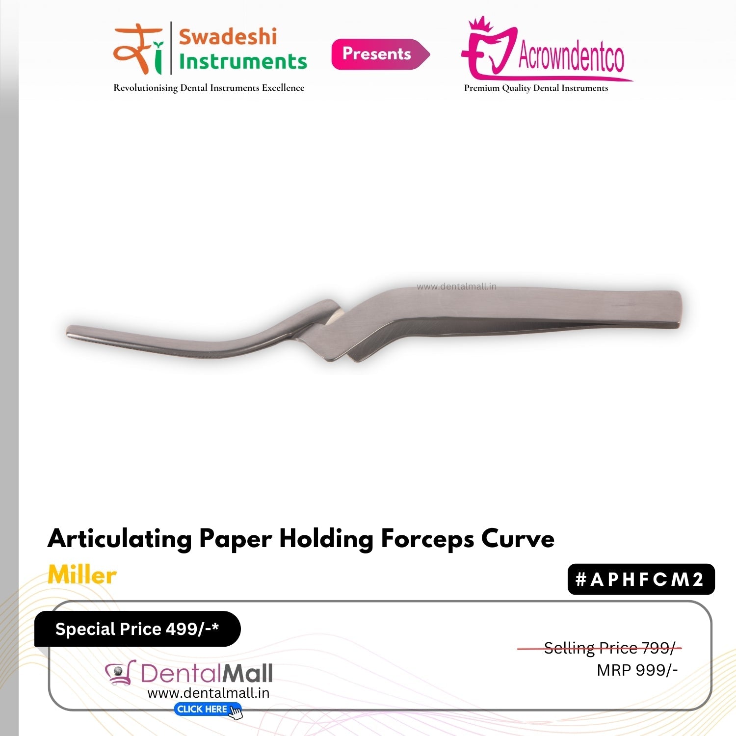 Articulating Paper Holders (Miller Straight #ACPHFS1 and Miller Curved #ACPHFC2)