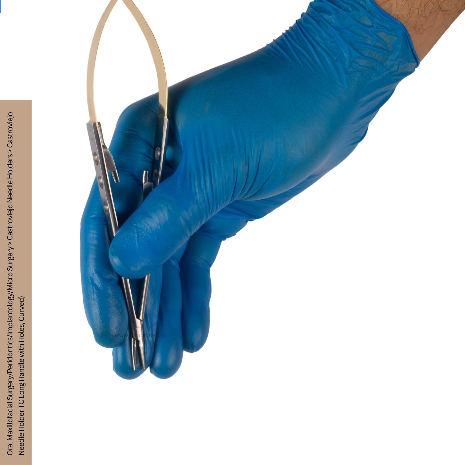 Castroviejo Needle Holder - Straight (CVJNHTCS1HH) and Curved  (CVJNHTCC2HH) (Tungsten Carbide Tip)