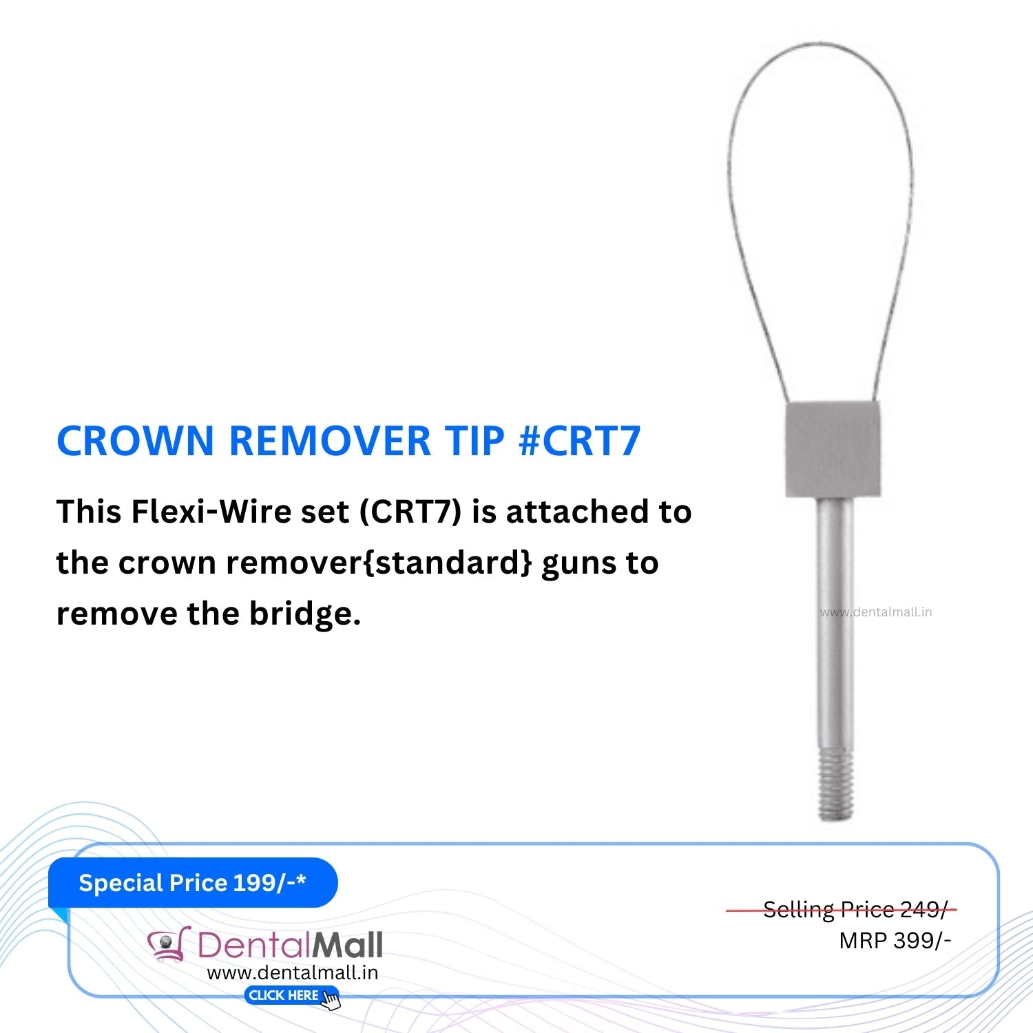 Crown & Bridge Remover Turkish Pattern #CBRT
