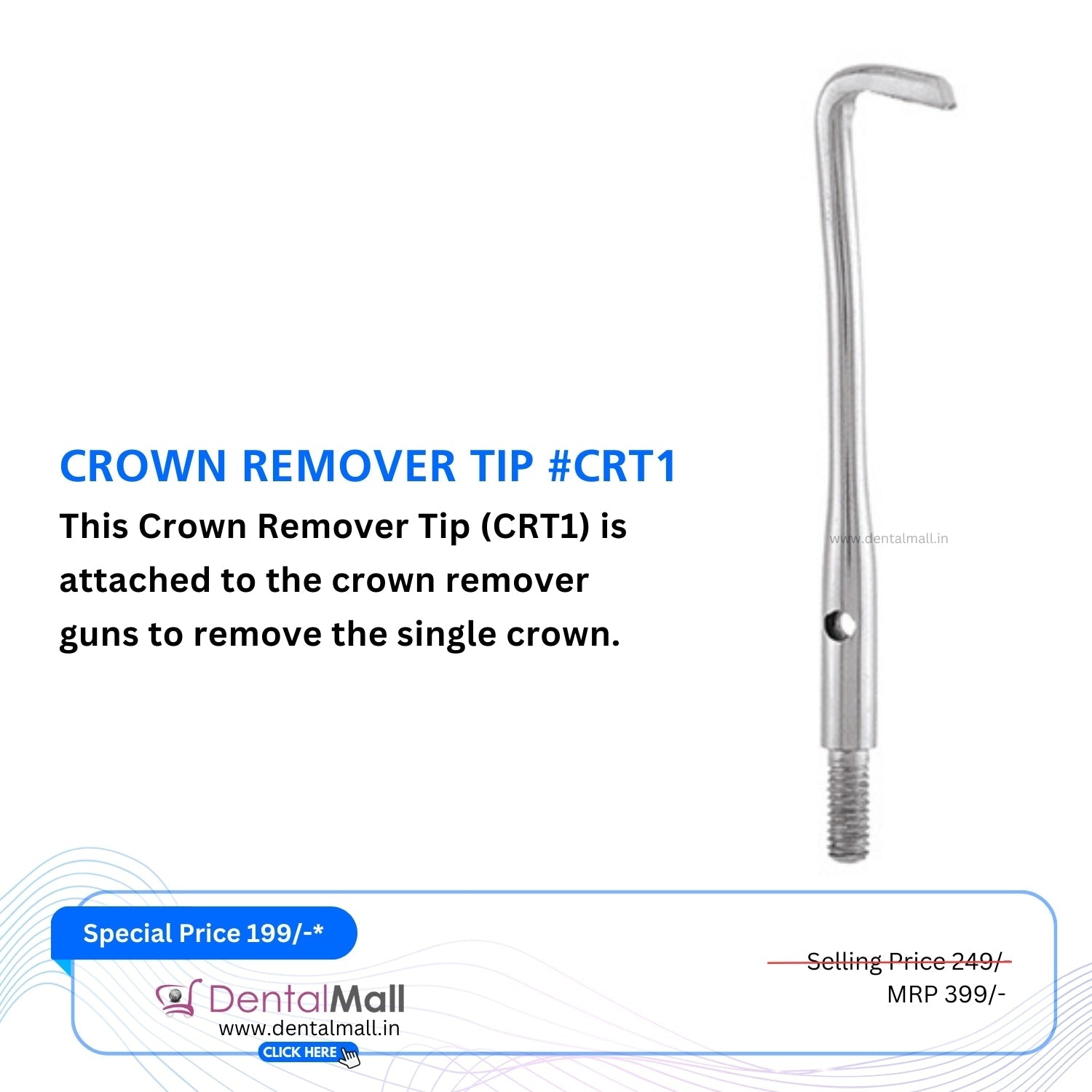 Crown & Bridge Remover Turkish Pattern #CBRT