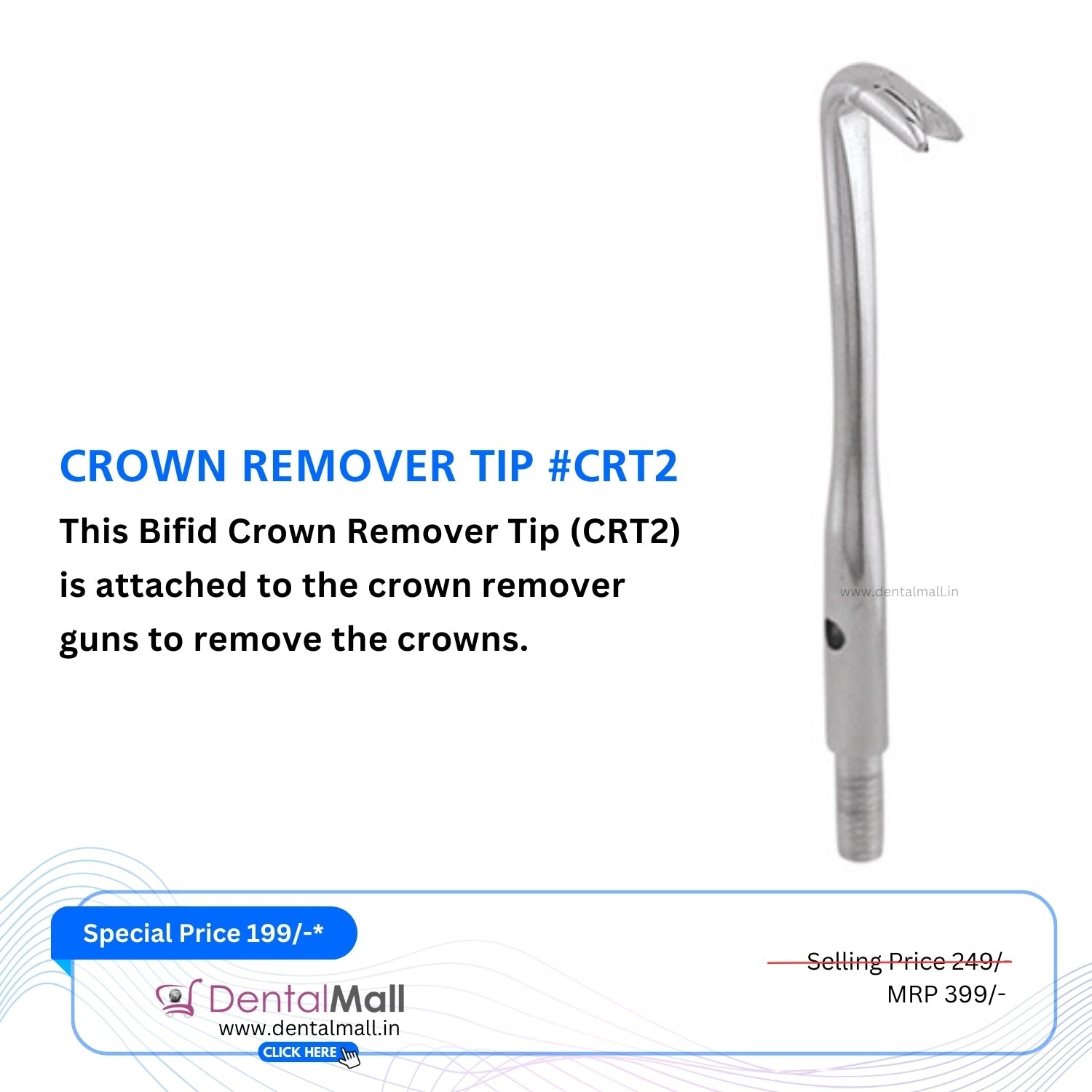Crown & Bridge Remover Turkish Pattern #CBRT