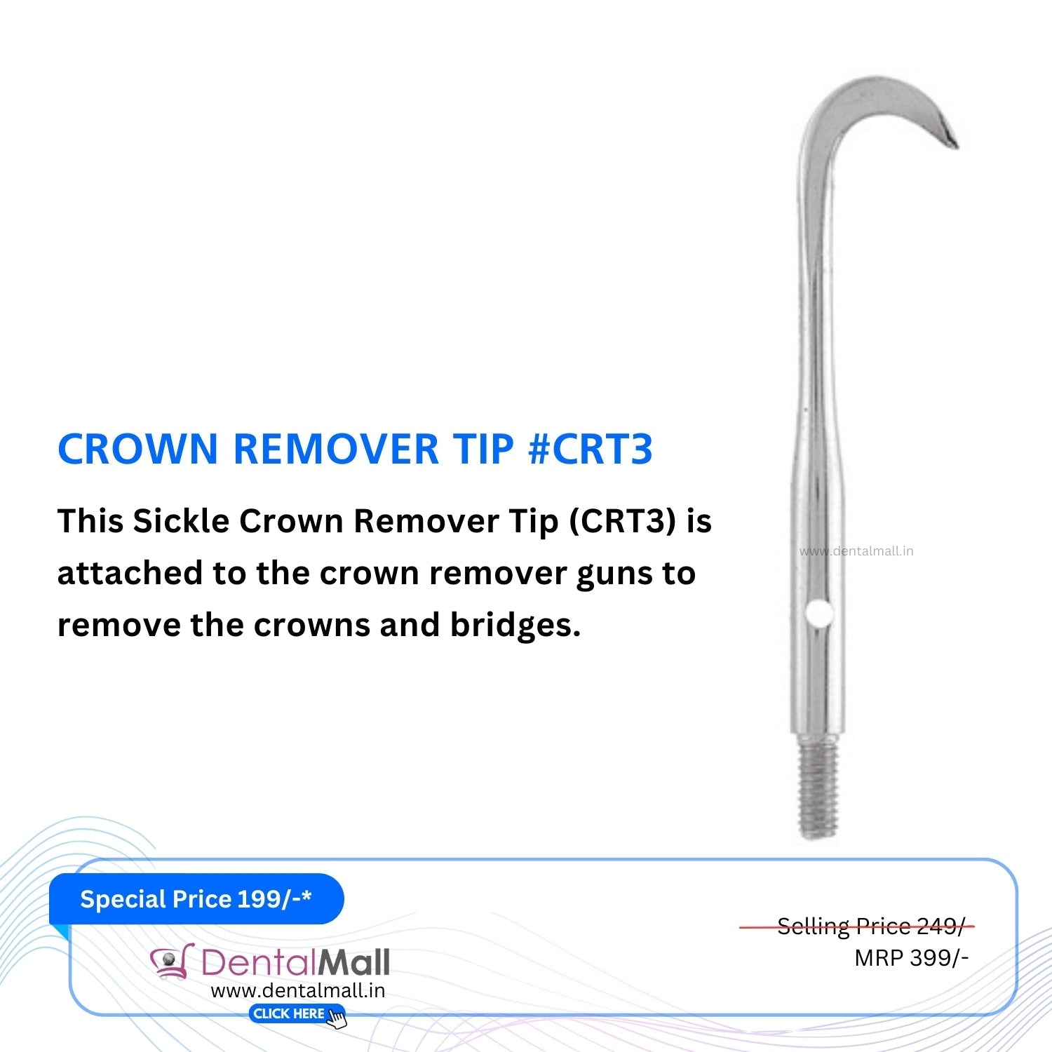 Crown & Bridge Remover Turkish Pattern #CBRT