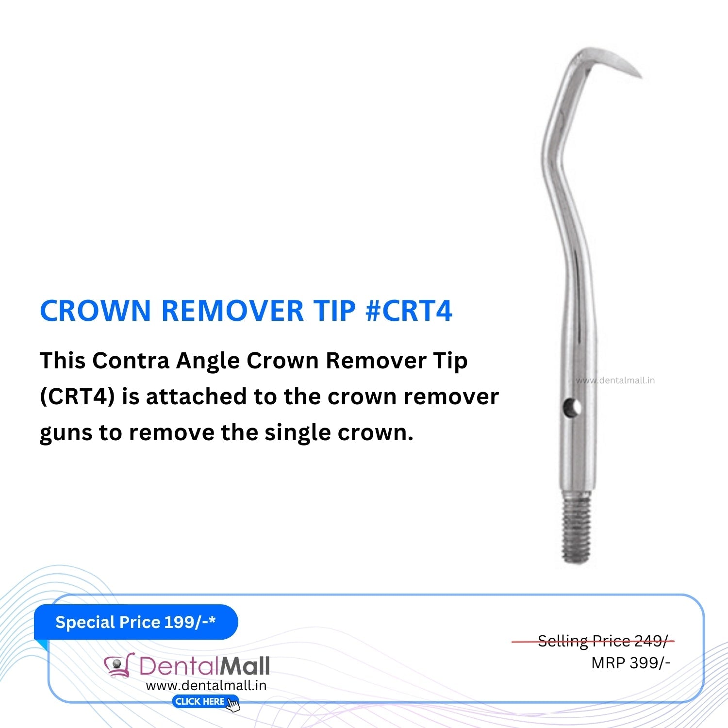 Crown & Bridge Remover Turkish Pattern #CBRT