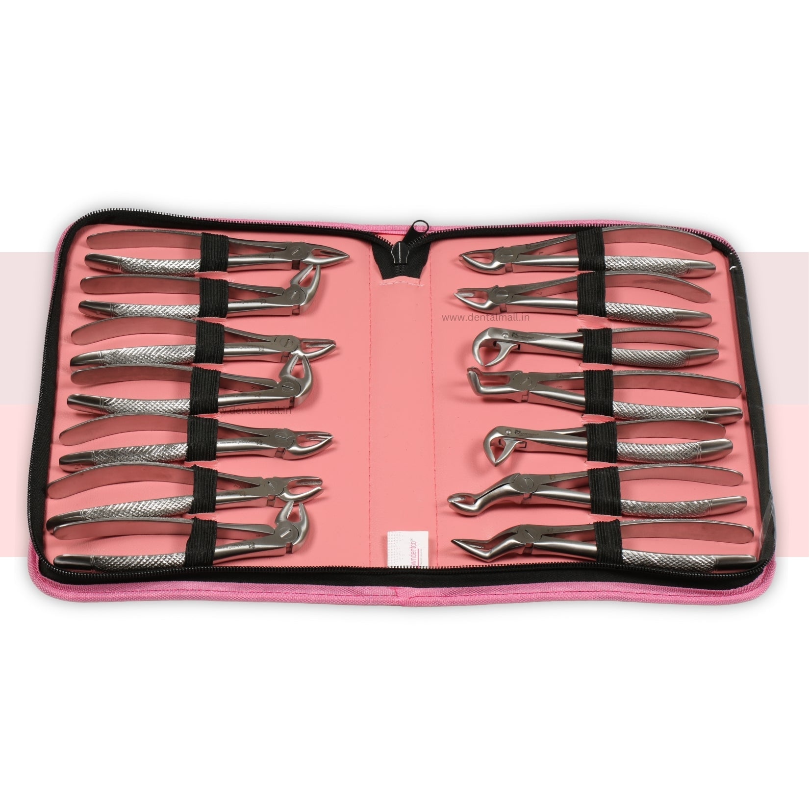 Extraction Tooth Forceps Kit – Standard English Pattern, Dull Finish, Set of 14 Pcs #ETFK14SDF