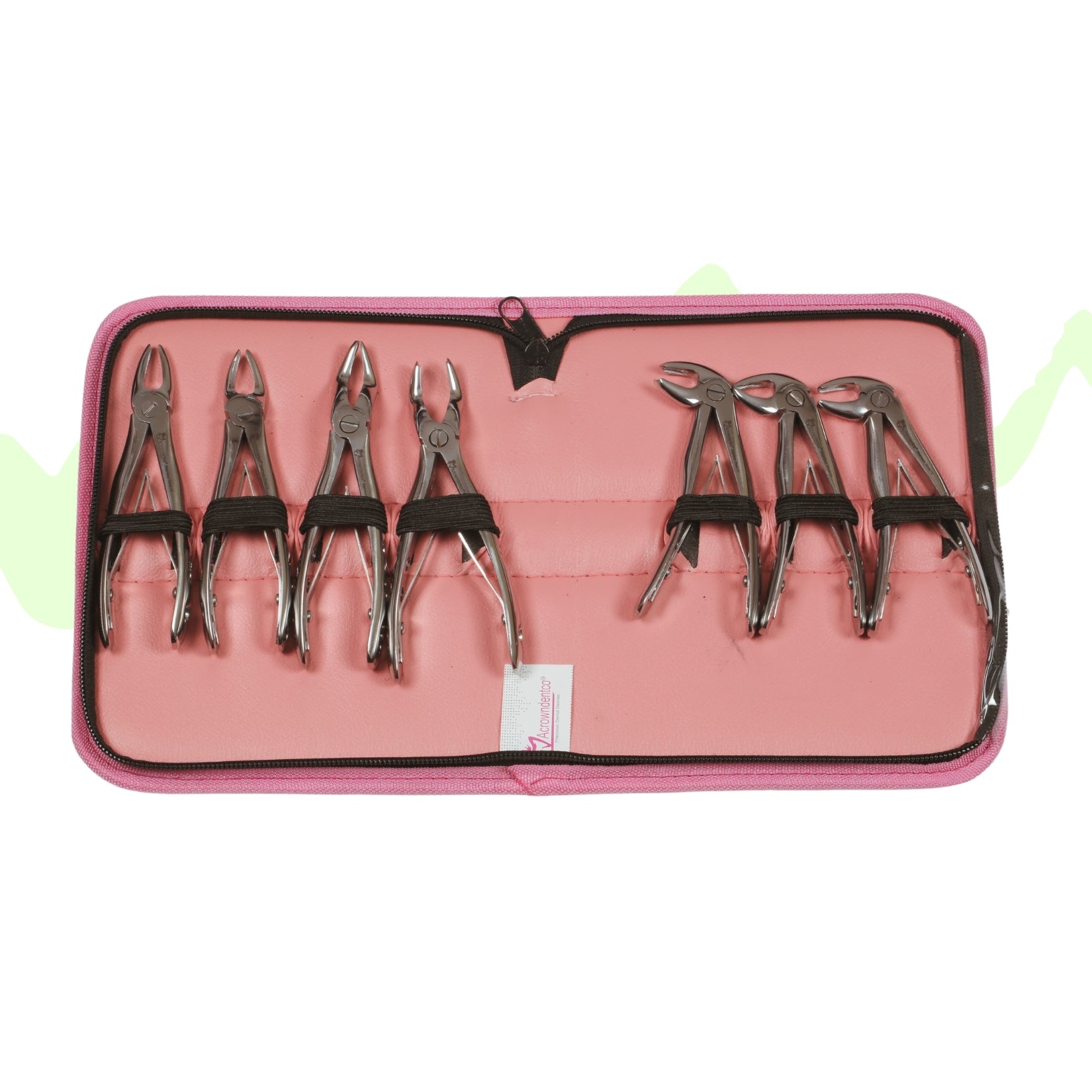 Extraction Tooth Forceps Pedo Kit (Pediatric) – Premium Quality Anatomic Handle (Finger Pattern Grip) – Set of 7 Pcs #ETFPK7PAH