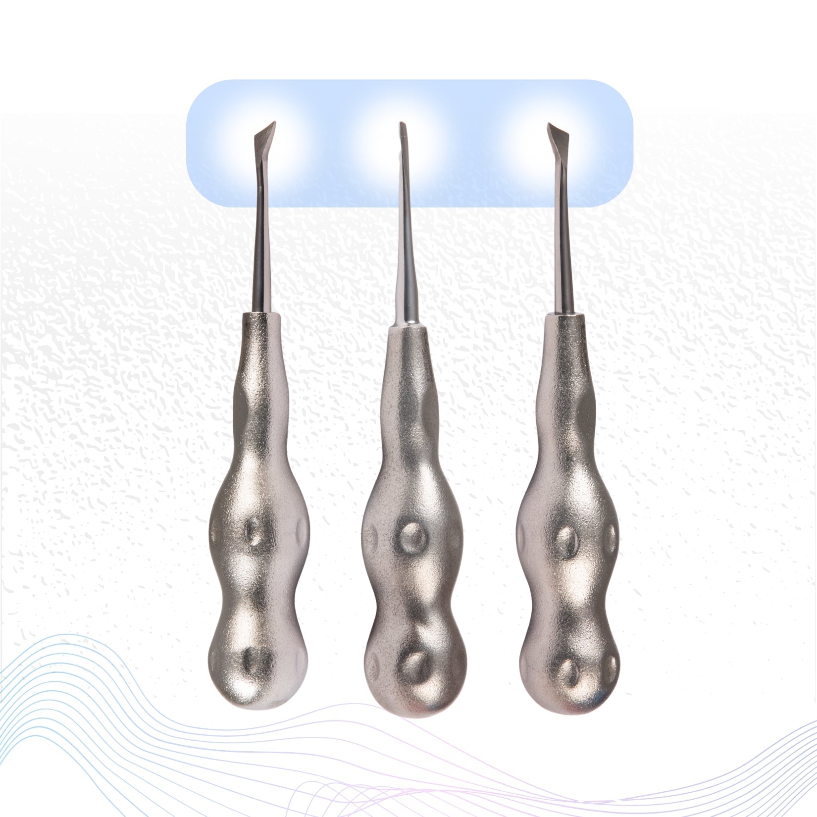 Root Elevator Cryer Set of 3 Pcs – Premium Anatomic Handle Pattern #RECRK3PAH