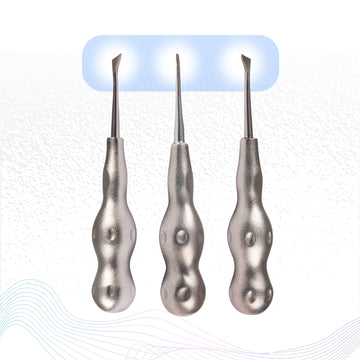 Root Elevator Cryer Set of 3 Pcs – Premium Anatomic Handle Pattern #RECRK3PAH