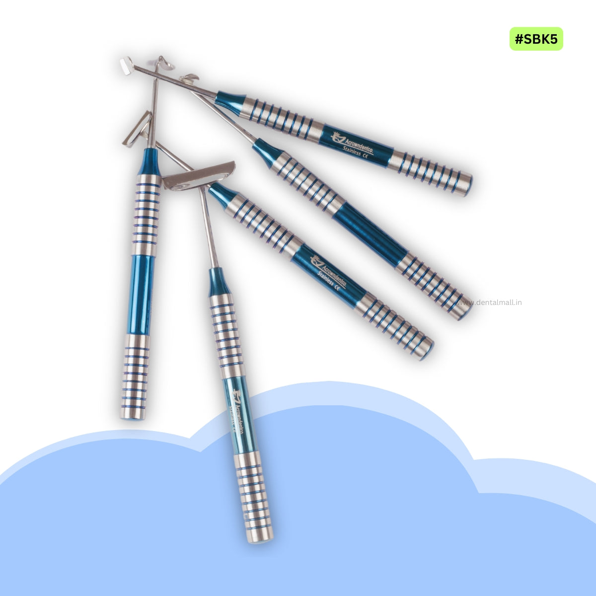 Soft Brushing Kit – #SBK5 Advanced Flap Extension Without Incisions  For Lingual & Buccal Tissue Flap Surgery